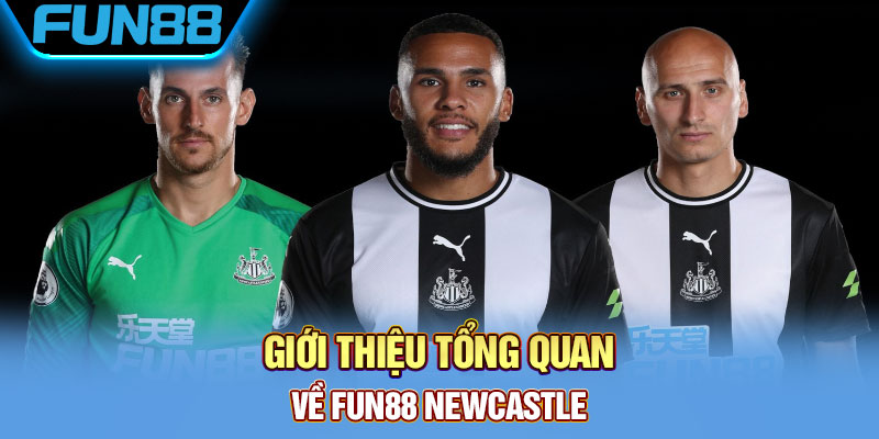 Logo Fun88 trên áo đấu Newcastle United giai đoạn tài trợ